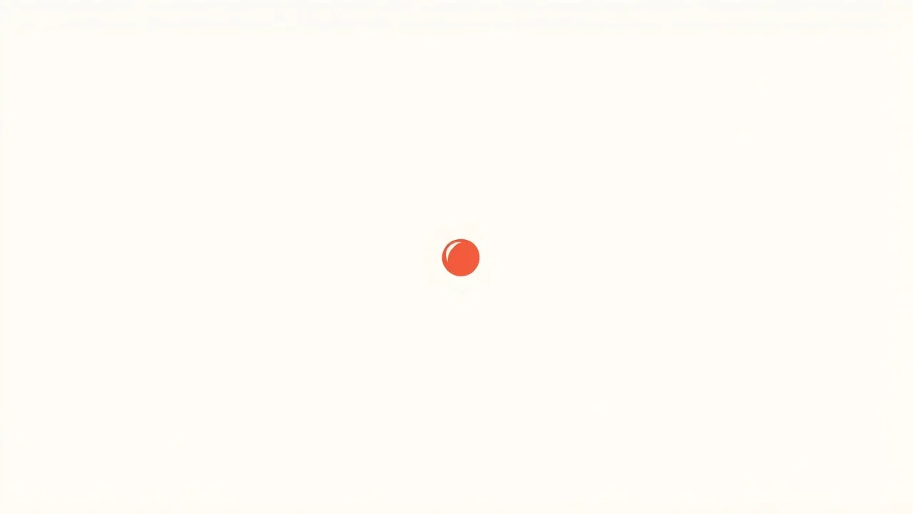 Illustration éditoriale abstraite : un point corail unique relié par de fines lignes lagon à plusieurs points neutres disposés en cercle autour de lui, sur un fond clair